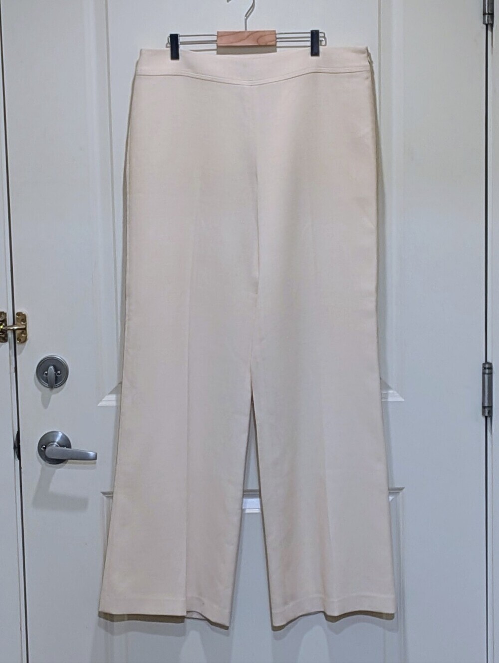 GUC 90s Georgiou Studio 12 Vintage Cream Wool Blend Front Pleat Slacks